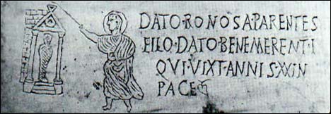 Lázár 3. sz. datus sírköve